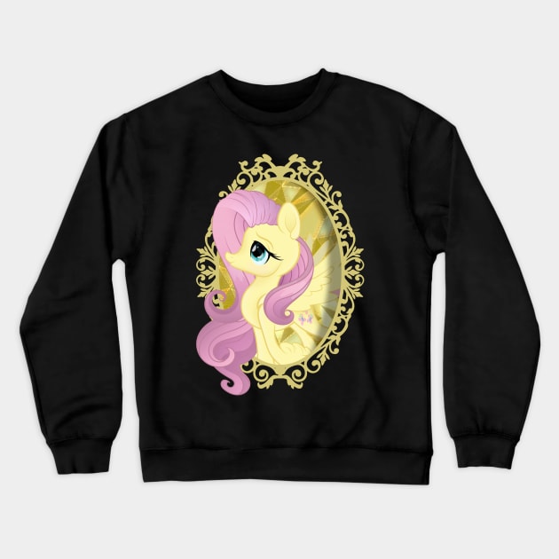 My Little Pony Fluttershy Mirror Frame Crewneck Sweatshirt by SketchedCrow